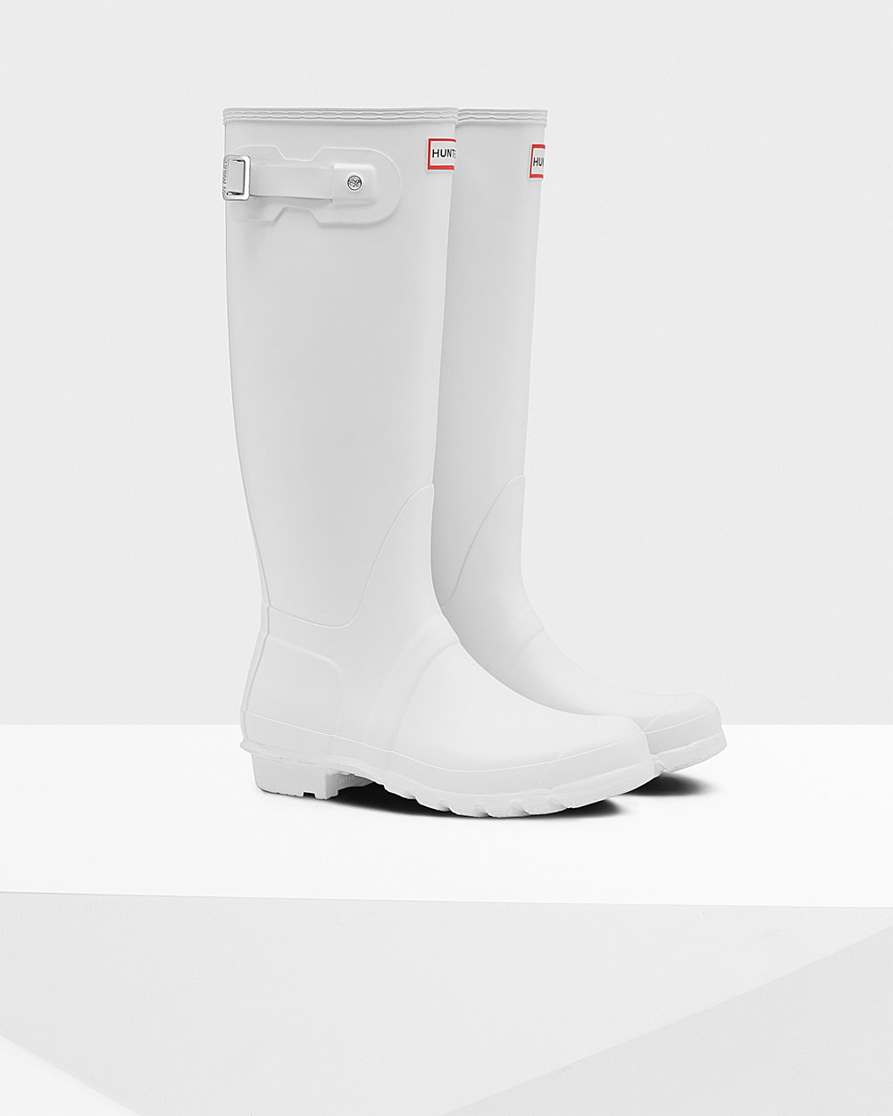 Hunter Original Tall Rain Boots - Discount Womens White - ZVRUWS248